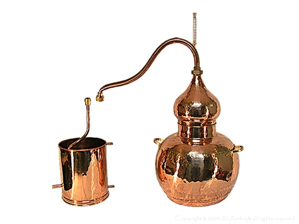 銅製蒸留器 蒸留器 アランビック 溶接タイプ５．０L 温度計付き詳細情報