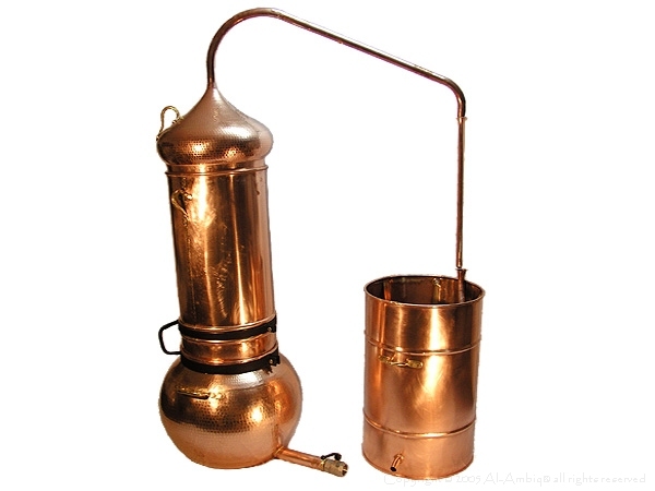 蒸留器 銅製蒸留器 アランビック100Lカラムタイプ 詳細情報