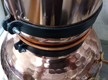 蒸留器 銅製蒸留器 アランビック チャレンタイス 3.0L 詳細情報